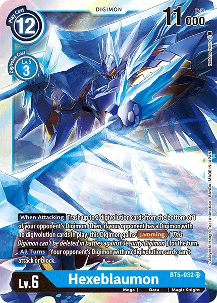 Hexeblaumon &mdash; Digimon Card Game card