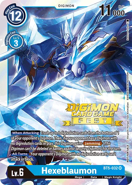 Hexeblaumon &mdash; Digimon Card Game card