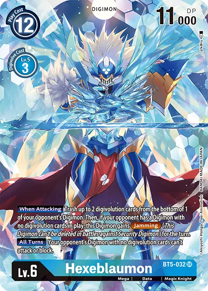 Hexeblaumon &mdash; Digimon Card Game card