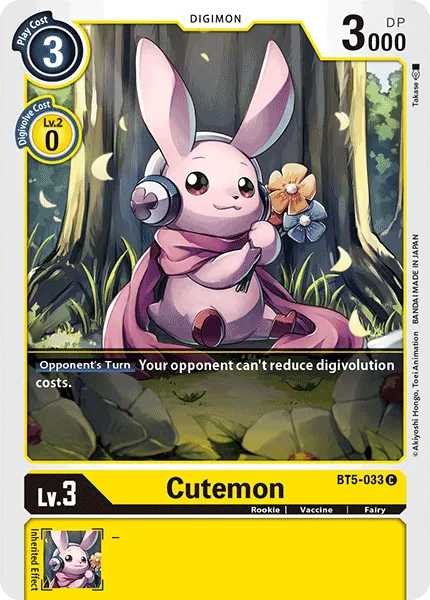 Cutemon &mdash; Digimon Card Game card