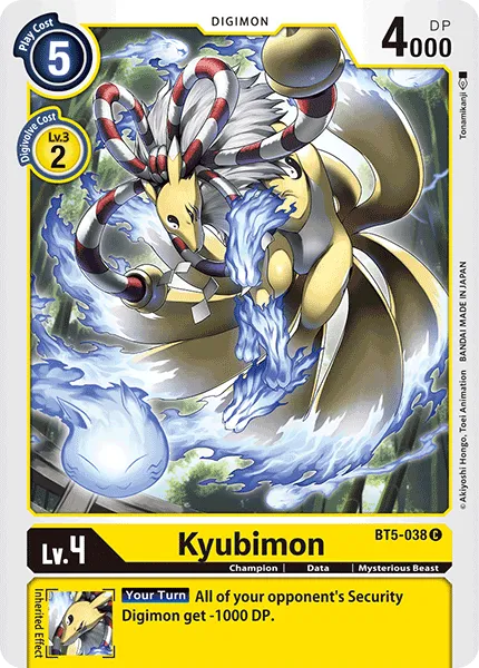 Kyubimon &mdash; Digimon Card Game card
