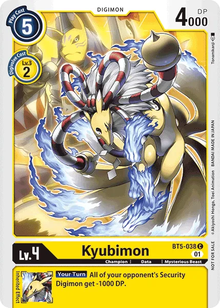 Kyubimon &mdash; Digimon Card Game card