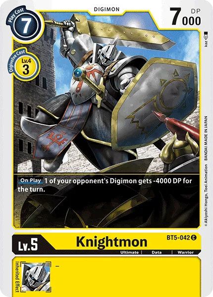 Knightmon &mdash; Digimon Card Game card