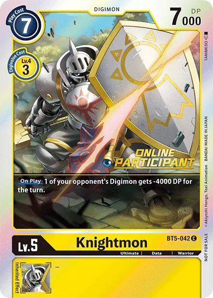 Knightmon &mdash; Digimon Card Game card