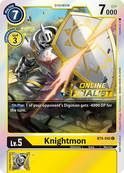 Knightmon &mdash; Digimon Card Game card