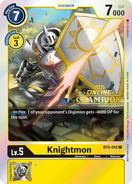 Knightmon &mdash; Digimon Card Game card