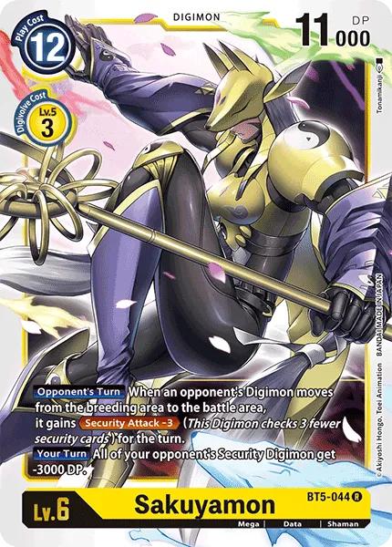 Sakuyamon &mdash; Digimon Card Game card