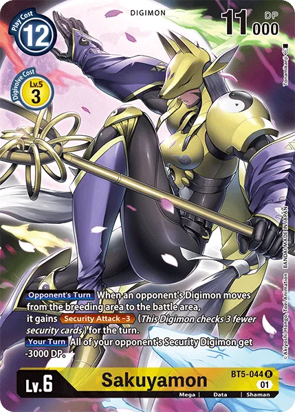 Sakuyamon &mdash; Digimon Card Game card
