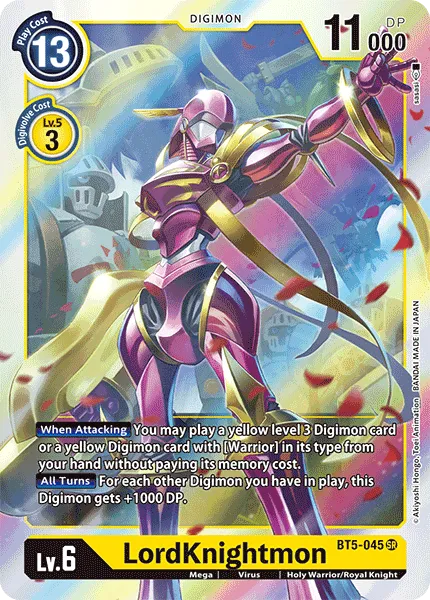 LordKnightmon &mdash; Digimon Card Game card