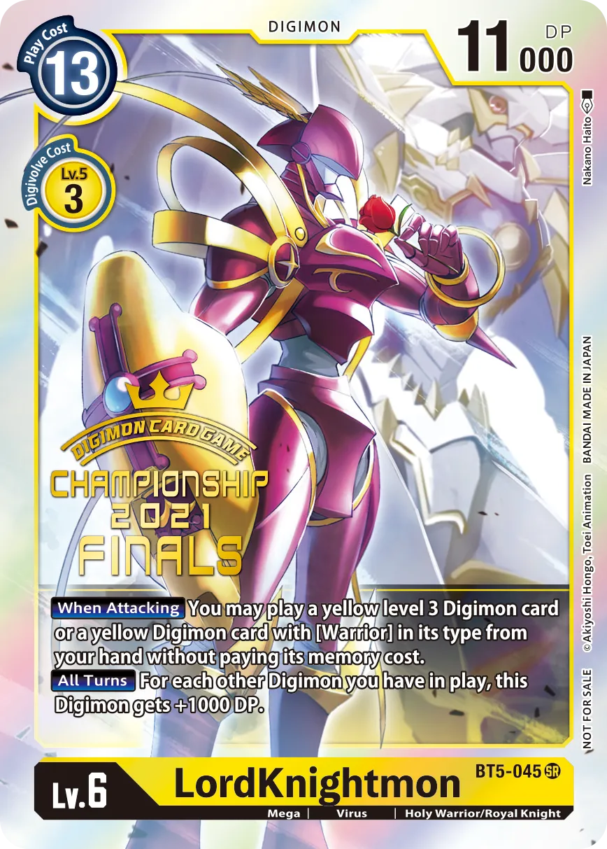 LordKnightmon &mdash; Digimon Card Game card