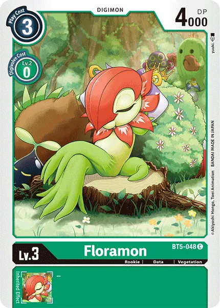 Floramon &mdash; Digimon Card Game card