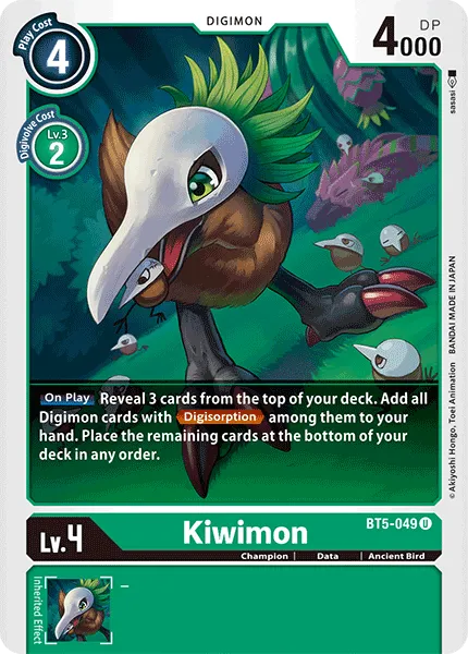 Kiwimon &mdash; Digimon Card Game card