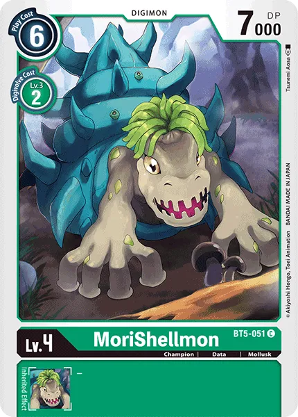 MoriShellmon &mdash; Digimon Card Game card