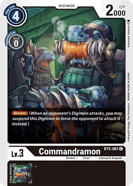Commandramon &mdash; Digimon Card Game card