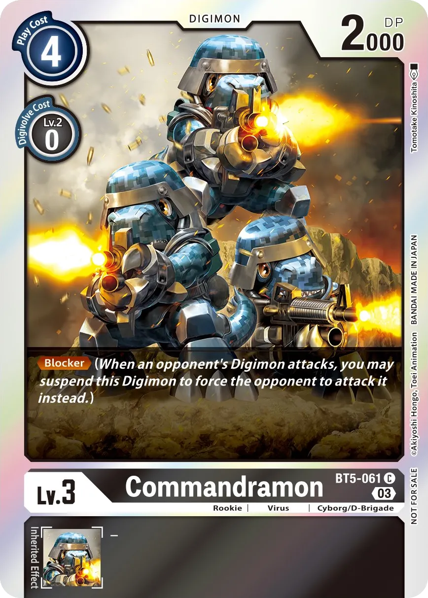Commandramon &mdash; Digimon Card Game card