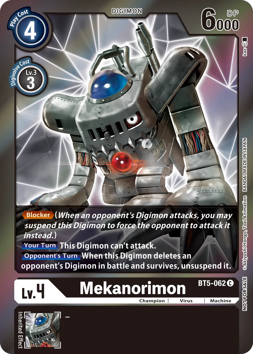 Mekanorimon &mdash; Digimon Card Game card
