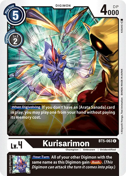 Kurisarimon &mdash; Digimon Card Game card