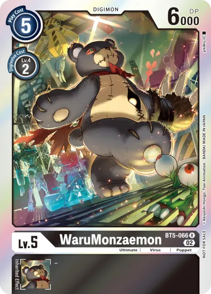WaruMonzaemon &mdash; Digimon Card Game card