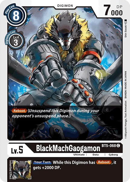 BlackMachGaogamon &mdash; Digimon Card Game card