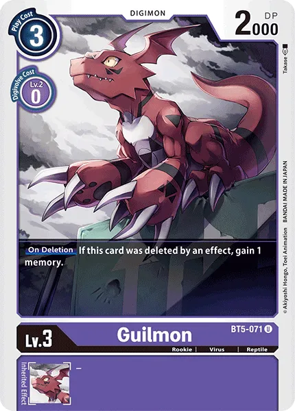 Guilmon &mdash; Digimon Card Game card