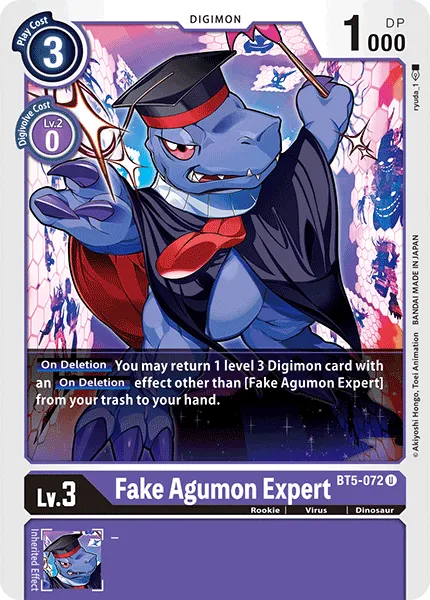Fake Agumon Expert &mdash; Digimon Card Game card