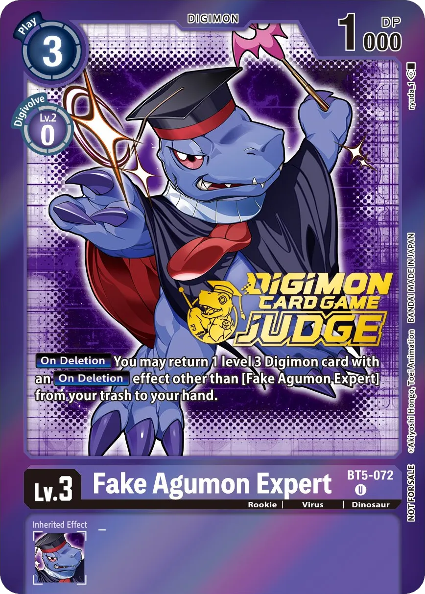 Fake Agumon Expert &mdash; Digimon Card Game card
