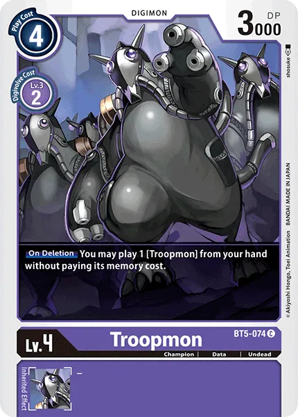 Troopmon &mdash; Digimon Card Game card