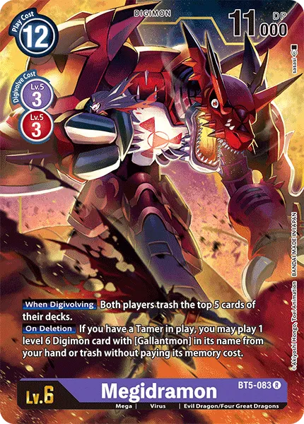 Megidramon &mdash; Digimon Card Game card