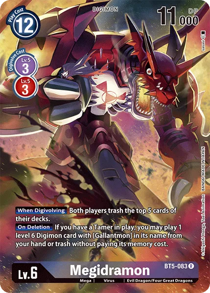 Megidramon &mdash; Digimon Card Game card