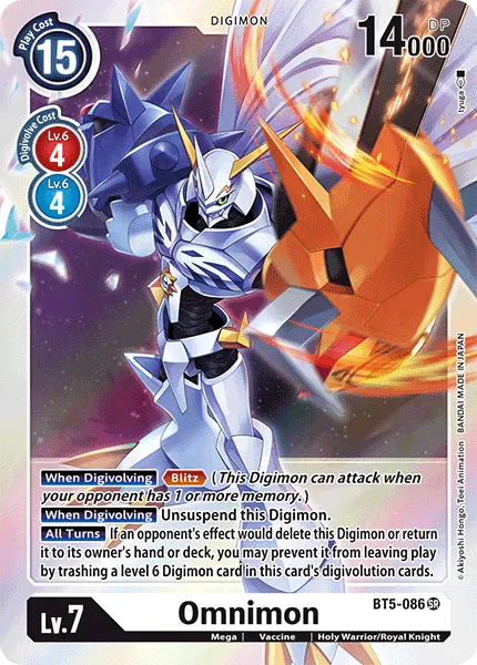 Omnimon &mdash; Digimon Card Game card