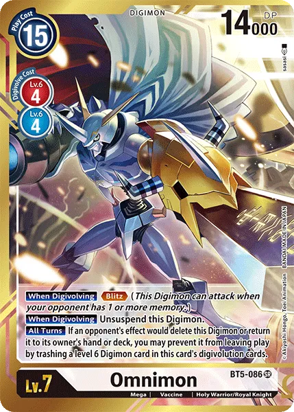 Omnimon &mdash; Digimon Card Game card