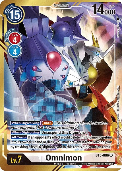 Omnimon &mdash; Digimon Card Game card