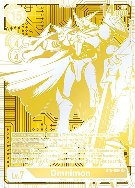 Omnimon &mdash; Digimon Card Game card