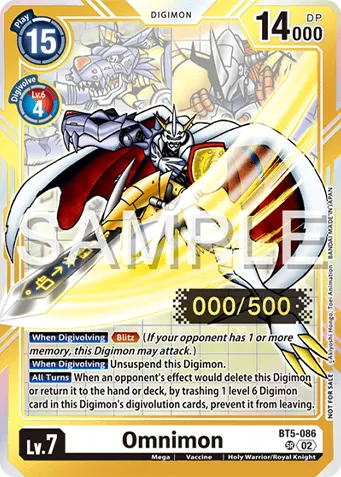 Omnimon &mdash; Digimon Card Game card