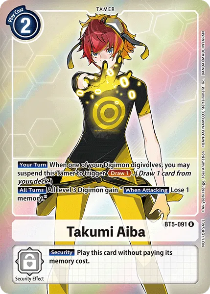 Takumi Aiba &mdash; Digimon Card Game card