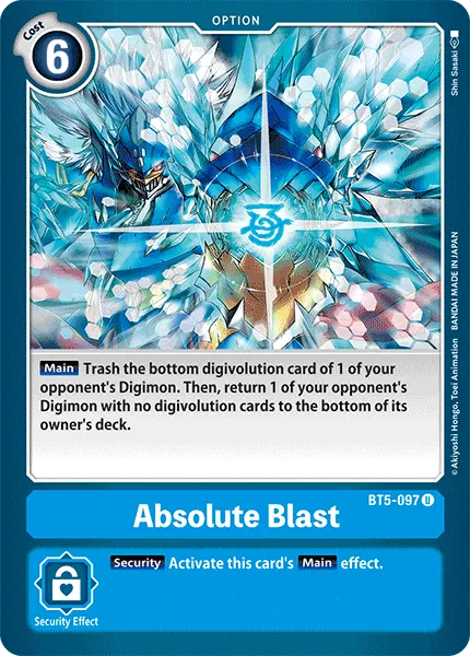 Absolute Blast &mdash; Digimon Card Game card