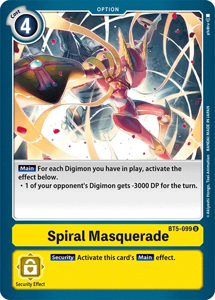 Spiral Masquerade &mdash; Digimon Card Game card