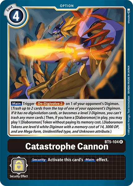 Catastrophe Cannon &mdash; Digimon Card Game card