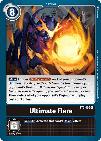Ultimate Flare &mdash; Digimon Card Game card