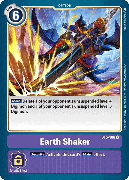 Earth Shaker &mdash; Digimon Card Game card