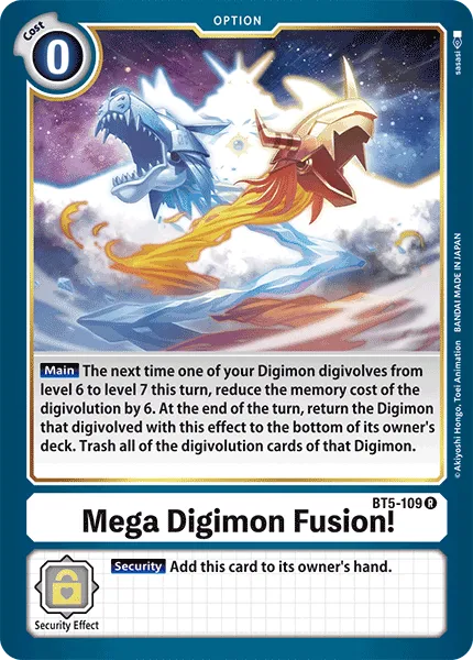 Mega Digimon Fusion! &mdash; Digimon Card Game card