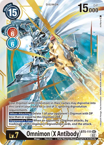 Omnimon X Anti-body &mdash; Digimon Card Game card