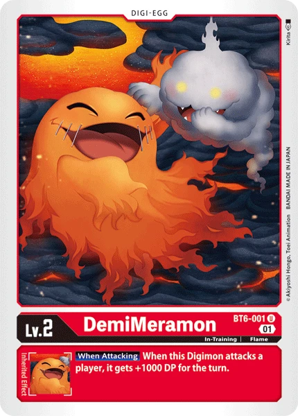DemiMeramon &mdash; Digimon Card Game card
