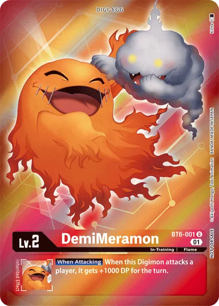 DemiMeramon &mdash; Digimon Card Game card