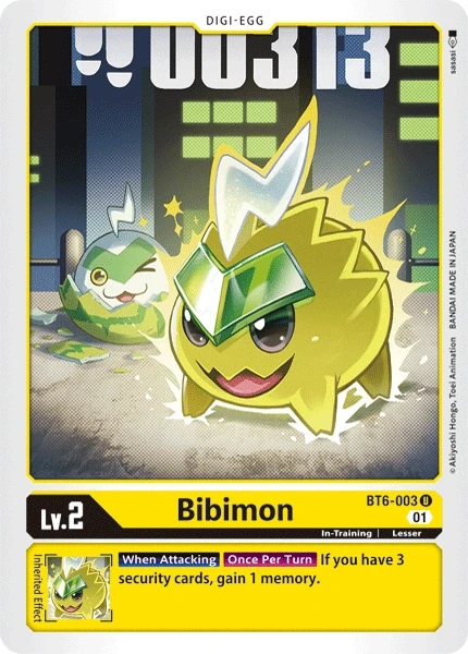 Bibimon &mdash; Digimon Card Game card