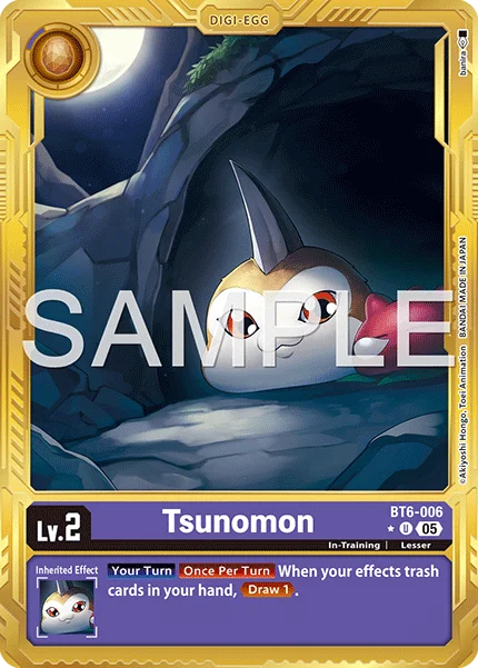 Tsunomon &mdash; Digimon Card Game card