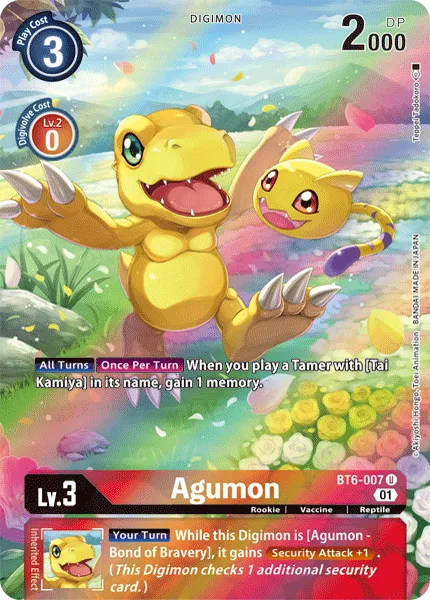 Agumon &mdash; Digimon Card Game card