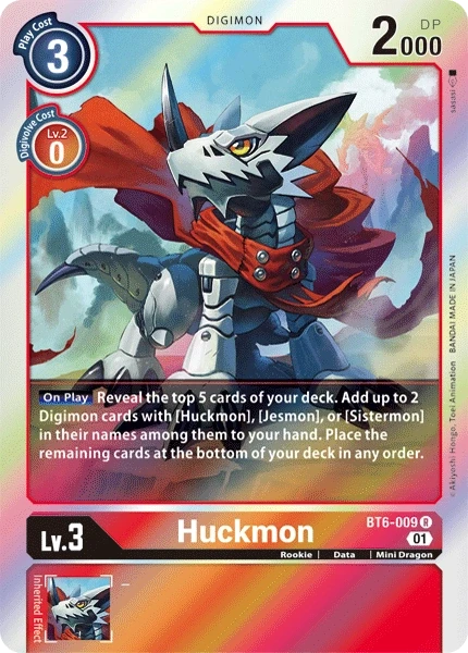 Huckmon &mdash; Digimon Card Game card
