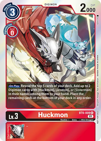 Huckmon &mdash; Digimon Card Game card