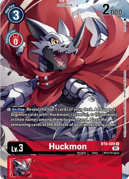 Huckmon &mdash; Digimon Card Game card
